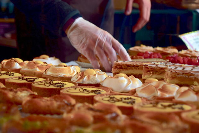 Pastries at a market