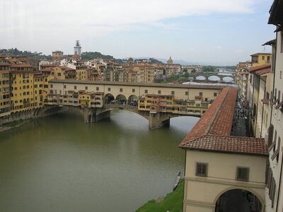 Ponte Vecchio section of Vasari Corridor
