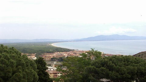 View from Castiglione della Pescaia