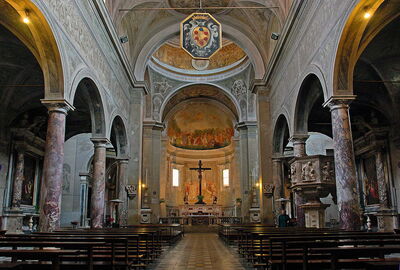 Pietrasanta cathedral marble interior