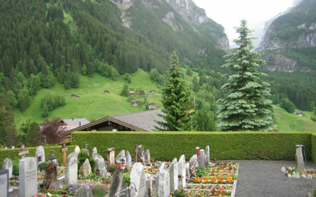 Graveyard in Grindelwald, Switzerland