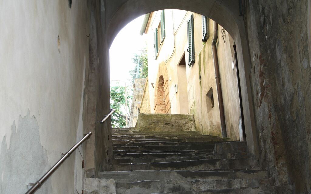 Walking in the stairs