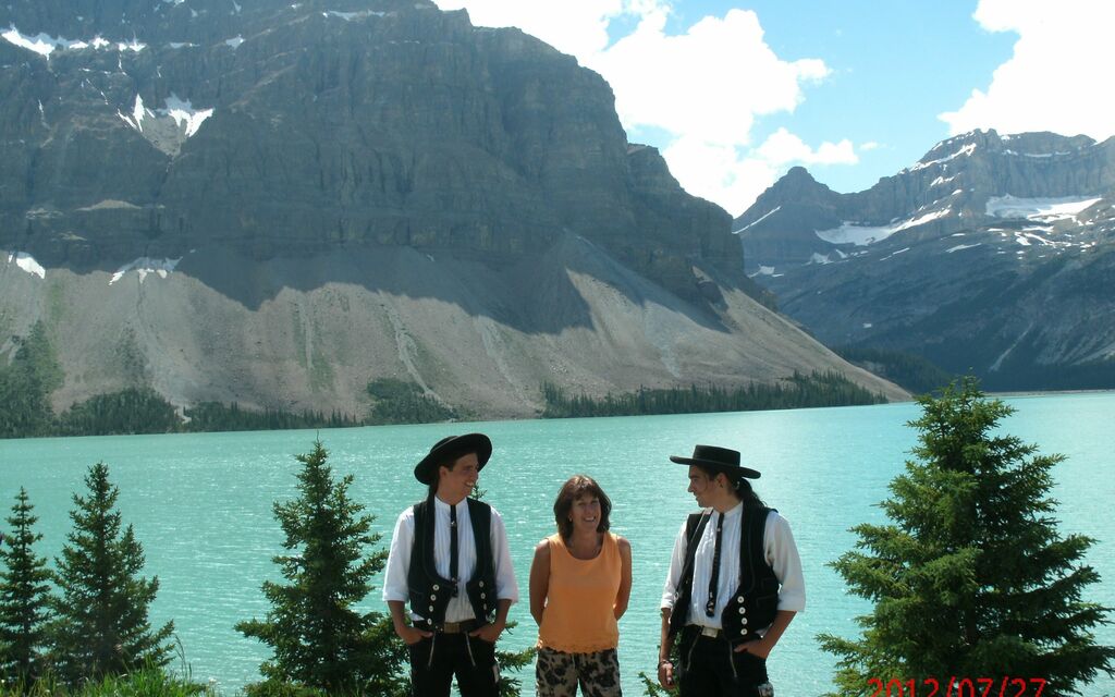 3 amigos at the Rocky Mountains, Canada