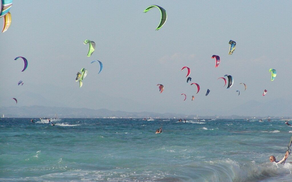 Kiteboarding at Lefkada