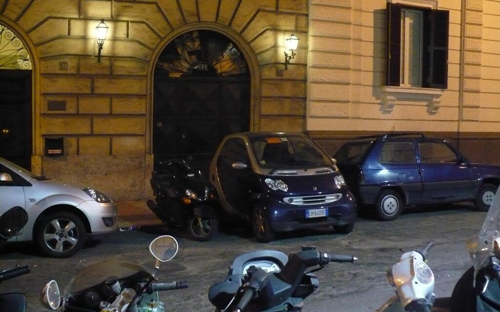 Not afraid of not finding a parking spot in Rome!