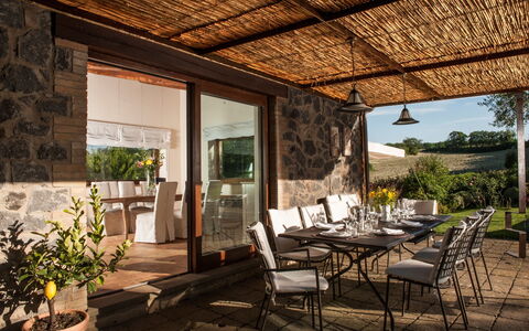 Casale Porano: Property, Building, House, Room, Real Estate, Interior Design, Patio, Home, Furniture, Ceiling