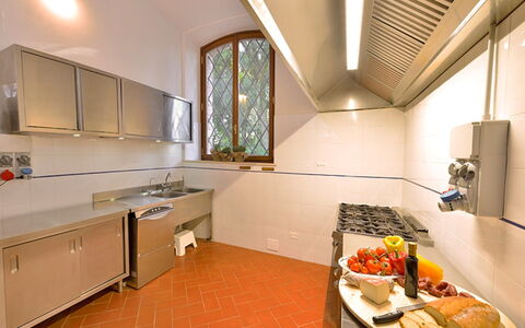 Villa Rocchi: Countertop, Room, Property, Kitchen, Interior Design, Cabinetry, Ceiling, Furniture, Floor, Building