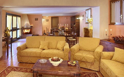 Sughera Villa: Living Room, Room, Property, Furniture, Interior Design, Building, Suite, Real Estate, House, Table
