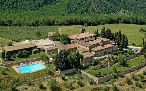 Fattoria Di Quercia Al Poggio: Aerial Photography, Mountain Village, Bird'S-Eye View, Estate, Hill Station, Landscape, Rural Area, Village, Building, Photography