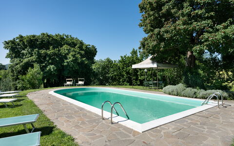 La Forra: Water, Plant, Sky, Property, Swimming Pool, Shade, Tree, Grass, Leisure, Rectangle