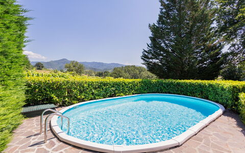 I Pioppi: Swimming Pool, Property, Blue, House, Azure, Real Estate, Water, Botany, Leisure, Grass