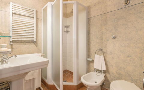 Villa Paola: Bathroom, Property, Room, Wall, Toilet, Plumbing Fixture, Interior Design, Tile, Floor, Bathroom Accessory