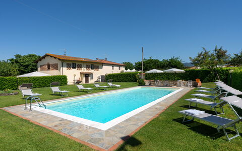 Villa Del Borgo: Swimming Pool, Estate, Resort, Hacienda, Villa, Garden, Farmhouse, Courtyard, Outdoor Furniture, Lawn