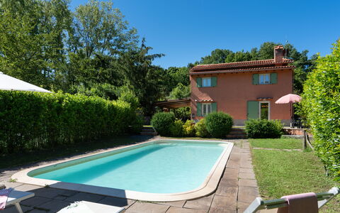 Villa Il Nido: Water, Plant, Property, Building, Sky, Azure, Swimming Pool, Tree, Shade, Window