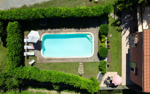 Villa Il Nido: Plant, Green, Building, Rectangle, Land Lot, Urban Design, Grass, Window, Shrub, Groundcover