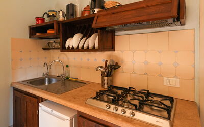 Pomo: Brown, Cabinetry, Kitchen Sink, Countertop, Tap, Property, Furniture, Plumbing Fixture, Sink, Kitchen