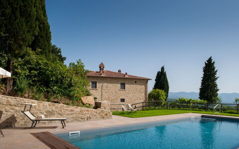 Villa Leopoldina: Water, Sky, Plant, Building, Property, Tree, Azure, Blue, Swimming Pool, Window