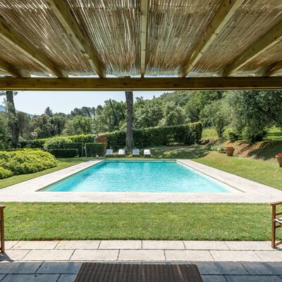 Villa de Ranieri: Plant, Property, Water, Swimming Pool, Nature, Azure, Shade, Rectangle, Leisure, Outdoor Furniture