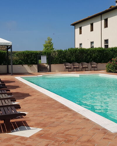 Villa Dei Michelangioli a Brolio: Swimming Pool, Property, Building, House, Real Estate, Resort, Villa, Home, Leisure, Apartment