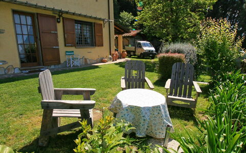 Villa La Collinetta: Plant, Property, Window, Furniture, Table, Building, Outdoor Furniture, Botany, Natural Landscape, Land Lot