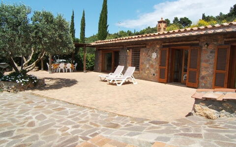 Raggio Di Sole Sull'argentario: Property, Building, House, Estate, Patio, Flagstone, Home, Real Estate, Courtyard, Tree