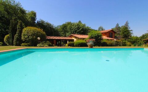 Villa le Balze: Water, Sky, Plant, Building, Swimming Pool, Tree, Nature, Shade, Rectangle, Body Of Water