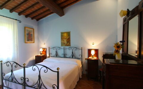 Villa le Balze: Bedroom, Room, Property, Bed, Furniture, Building, Bed Sheet, Interior Design, Bed Frame, Ceiling