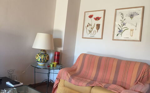 Casa Alla Minuccia Di Villa a Sesta: Room, Furniture, Living Room, Property, Interior Design, Yellow, Wall, Pink, Couch, Table