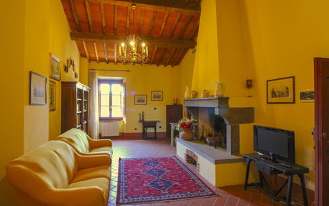 Galleria di Brolio: Furniture, Home, Interior Design, House, Flooring, Room, Chair, Living Room, Villa, Hotel