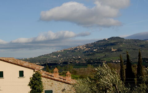 Villa Eleonora: Sky, Roof, Cloud, Hill, Town, Village, Cumulus, Hill Station, Rural Area, Tree