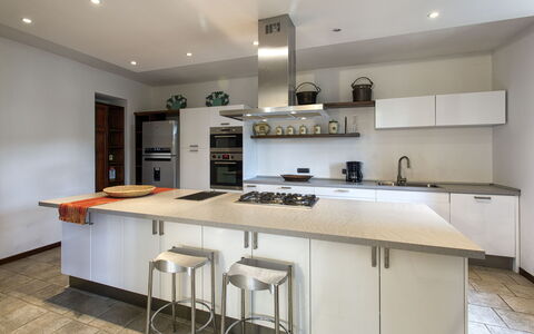 Villa Del Sole: Countertop, Property, Room, Furniture, Cabinetry, Kitchen, Interior Design, Building, Real Estate, House