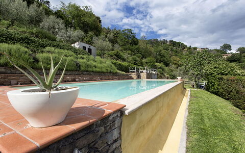 Villa Del Sole: Property, Real Estate, Swimming Pool, House, Vacation, Tree, Villa, Building, Estate, Backyard