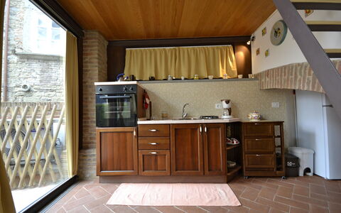 Appartamento Passerini: Property, Room, Building, Furniture, Kitchen, House, Real Estate, Cabinetry, Countertop, Home