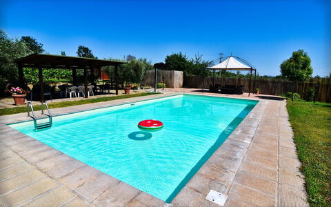 Villa Il Palazzo: Water, Sky, Plant, Property, Swimming Pool, Furniture, Chair, Tree, Shade, Building