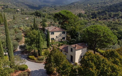 Villa San Pietro: Plant, Cloud, Plant Community, Mountain, Building, Sky, Tree, Natural Landscape, Highland, House