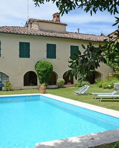 Villa Montalcinello In Siena, Private Pool: Water, Plant, Sky, Property, Building, Cloud, Green, Azure, Swimming Pool, Window