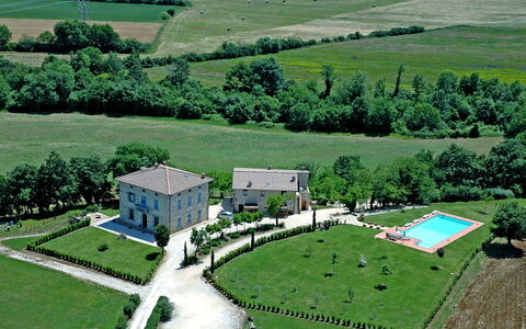 Bazzani Apartments In Siena: Plant, Property, Green, Tree, Building, Natural Landscape, Land Lot, Grass, Urban Design, Vegetation