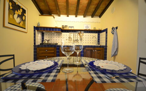 Casale Valentina: Room, Property, Interior Design, Building, Furniture, Table, House, Real Estate, Dining Room, Ceiling