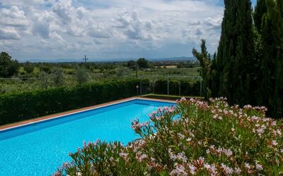 Pistoia Tower Apartments: Cloud, Water, Sky, Flower, Plant, Swimming Pool, Botany, Nature, Tree, Natural Landscape