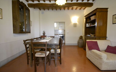 Villa Il Palazzone: Room, Property, Building, Furniture, Interior Design, Living Room, Floor, House, Table, Real Estate