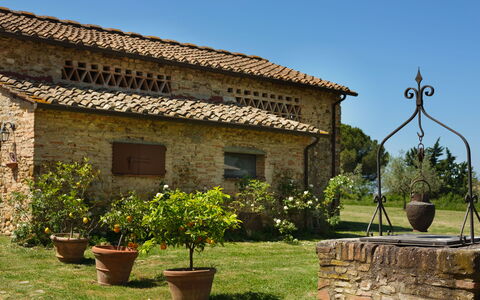 Pozzo Dei Desideri: Plant, Sky, Building, Property, Window, Flowerpot, Land Lot, Street Light, House, Grass