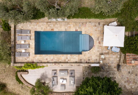 Tenuta Pomona: Swimming Pool, Outdoor Furniture, Composite Material, Resort, Flagstone, Chair, Shade, Water Feature, Sunlounger, Design