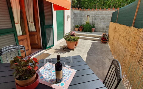 La Piccola Margherita: Property, House, Room, Backyard, Building, Patio, Home, Real Estate, Flowerpot, Yard