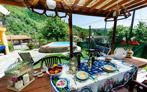 Casa Di Renzo: Property, Meal, Table, Real Estate, House, Resort, Brunch, Room, Building, Patio