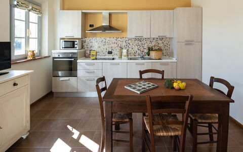 Incanto Toscano: Cabinetry, Countertop, Property, Furniture, Table, Kitchen Appliance, Wood, Kitchen Stove, Interior Design, Kitchen