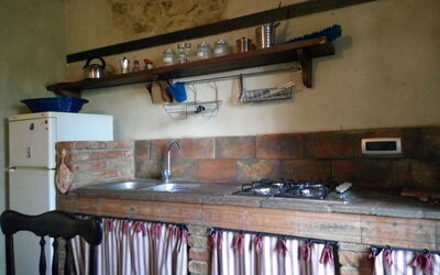 Iris: Wood, Flooring, Kitchen, Floor, Countertop, Kitchen Appliance, Kitchen Stove, Room, Major Appliance, Wood Stain