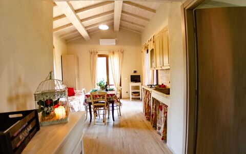 Ai Salici: Room, Property, Ceiling, Interior Design, Building, Furniture, Floor, Dining Room, House, Real Estate