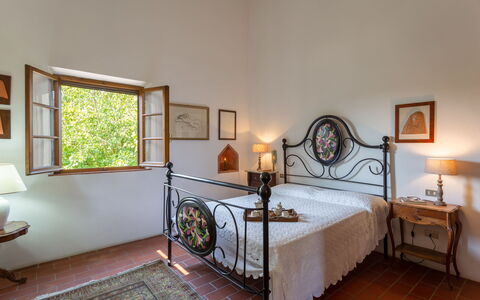 Casa La Rotta: Bedroom, Bed, Room, Furniture, Property, Bed Frame, Interior Design, Bed Sheet, Building, House