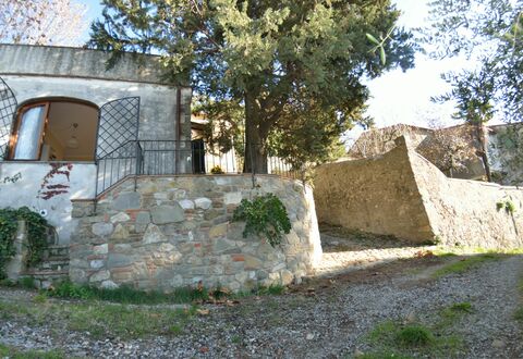 La Cipressa: Wall, Property, Building, Tree, House, Ruins, Architecture, Land Lot, Stone Wall, Rock