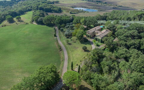 Castello D'Ombrone: Plant, Ecoregion, Natural Landscape, Natural Environment, Land Lot, Building, Tree, Highland, Urban Design, Grass